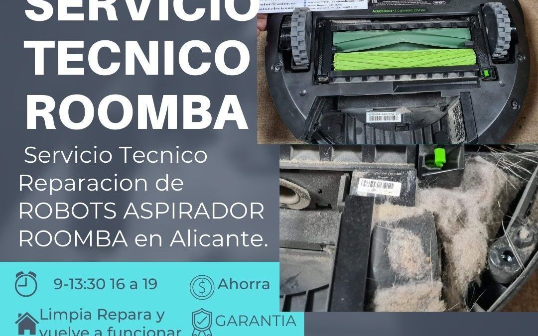 Reparar Robot Aspirador Roomba E5 que no aspira