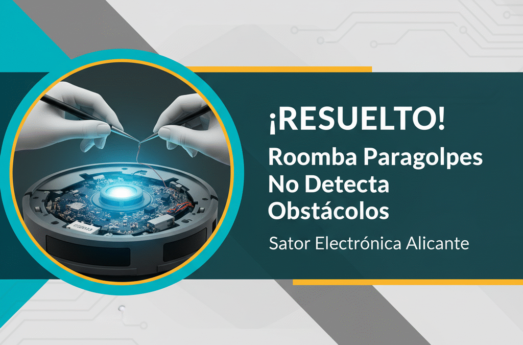 Reparar Roomba paragolpes no detecta obstáculos | Sator Electrónica Alicante