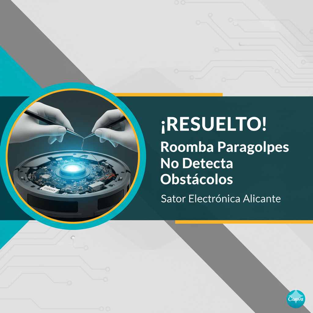 Reparar Roomba paragolpes no detecta obstáculos Reparación_de_Robot_Aspirador_Roomba