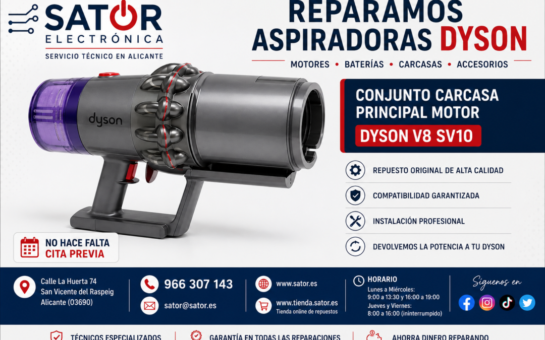 REPARAR DYSON V8 SV10 CUANDO NO ENCIENDE O PIERDE FUERZA