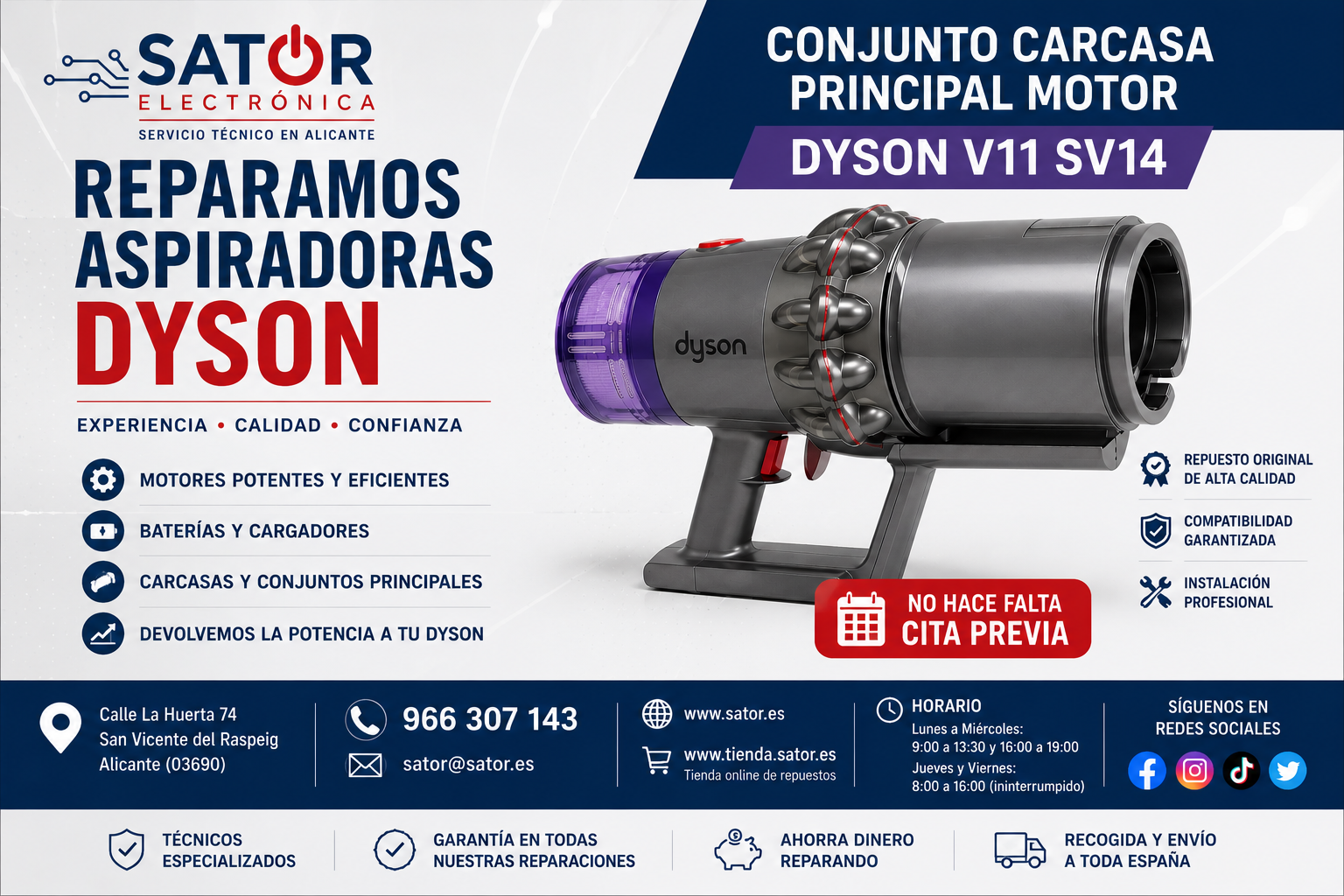REPARAR DYSON V11 SV14 POR ERROR DE MOTOR O PÉRDIDA DE POTENCIA .