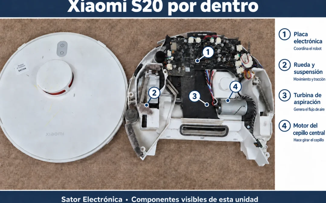 Xiaomi S20 desmontado: piezas internas y diagnóstico